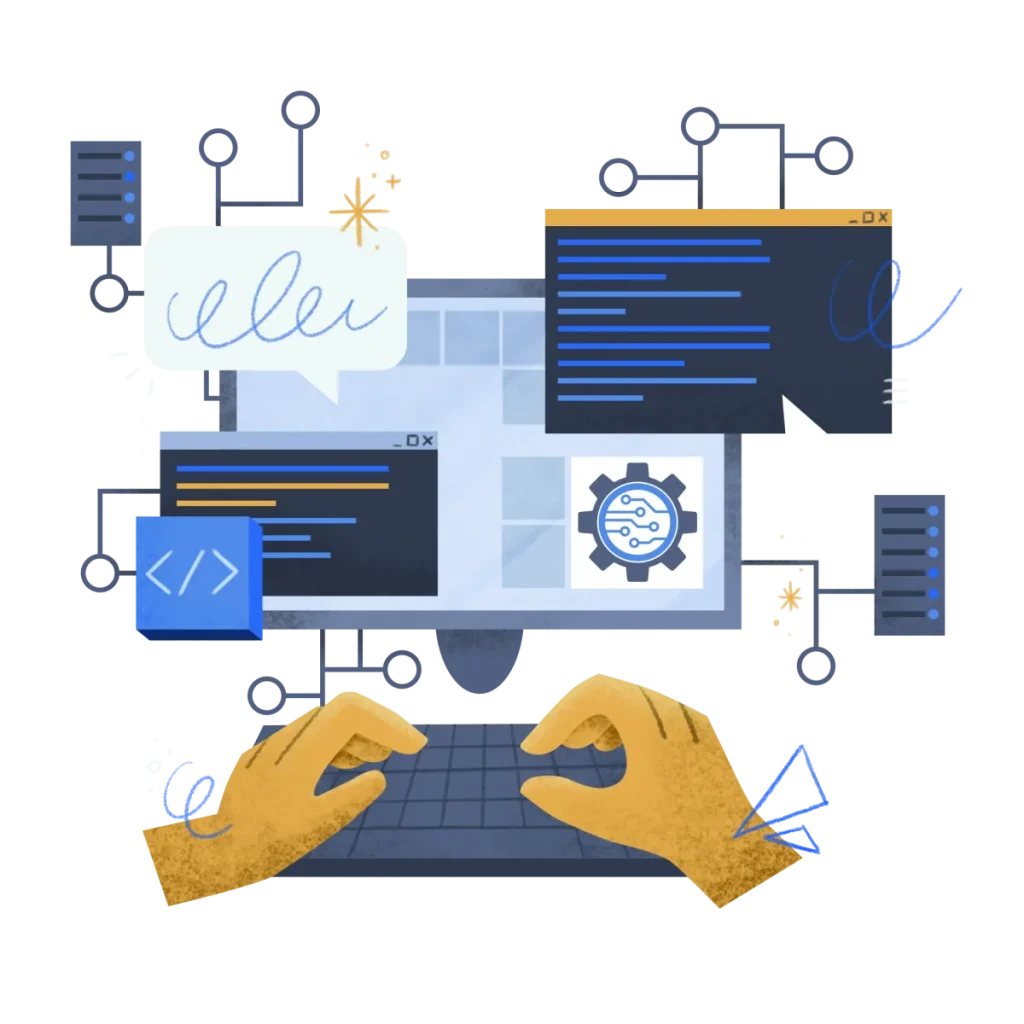 Illustrazione dello sviluppo software